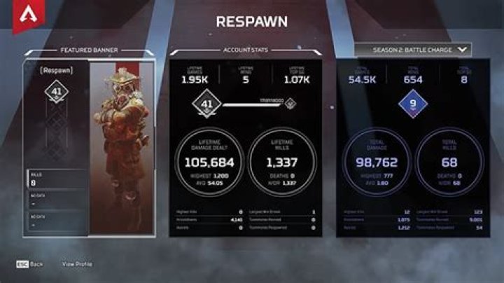 How to see your Lifetime Stats in Apex Legends Season 2