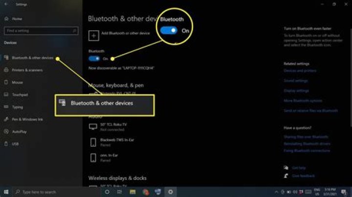 How to Turn On or Fix Bluetooth on Windows 10