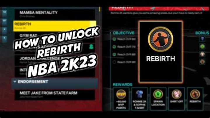 How to Unlock Rebirth in NBA 2K23: Current and Next Gen