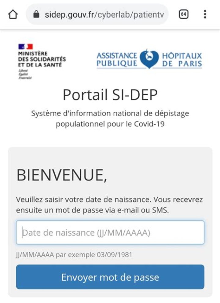 Https Sidep Gouv Fr Cyberlab Patient Patientviewer Jsp Key Resultat