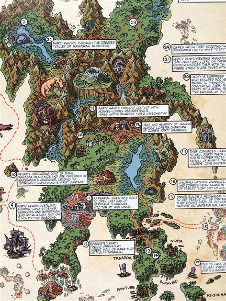 Isle of Dread - Maps