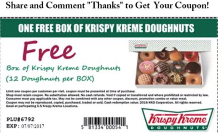 Krispy Kreme warns of fake viral coupon