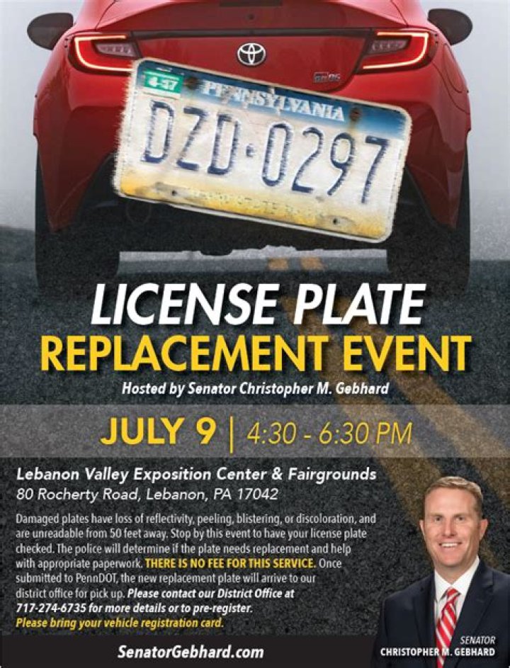 License plate replacement event held in Richland