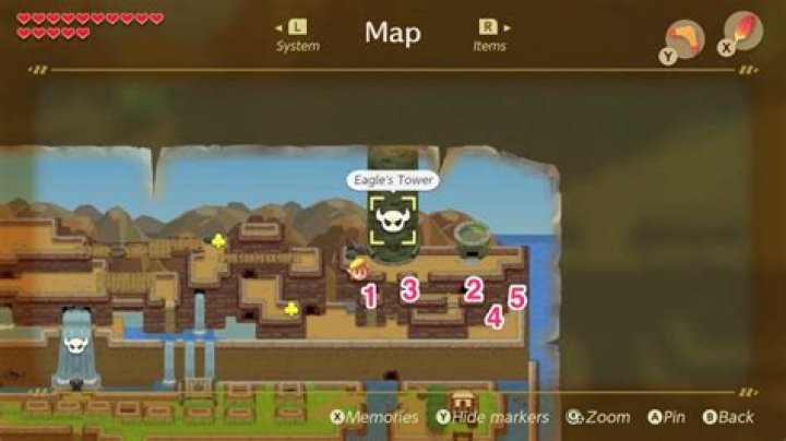 Link’s Awakening Eagle’s Tower walkthrough and maps