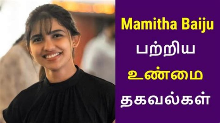 Mamitha Baiju: A Glimpse Into Faith And Life