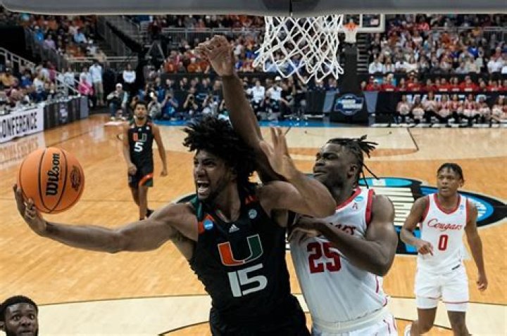 	Miami Hurricanes men reach Elite Eight with 89-75 win over Houston	