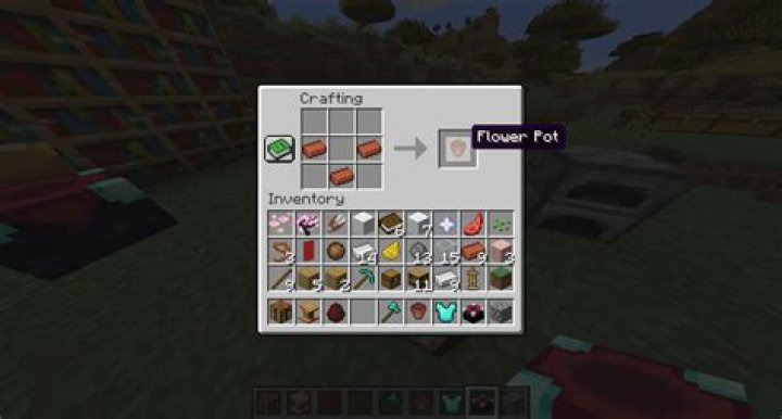 Minecraft: How to Make a Flower Pot