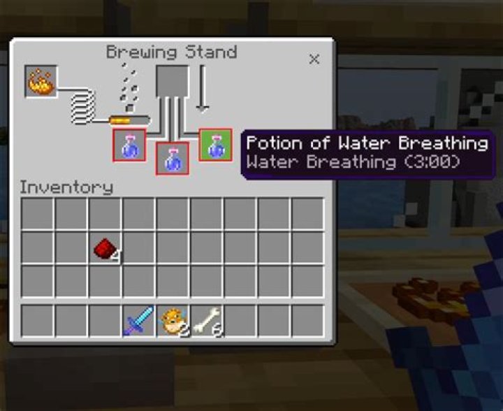 Minecraft: How to Make Potion of Water Breathing (3:00 & 8:00)