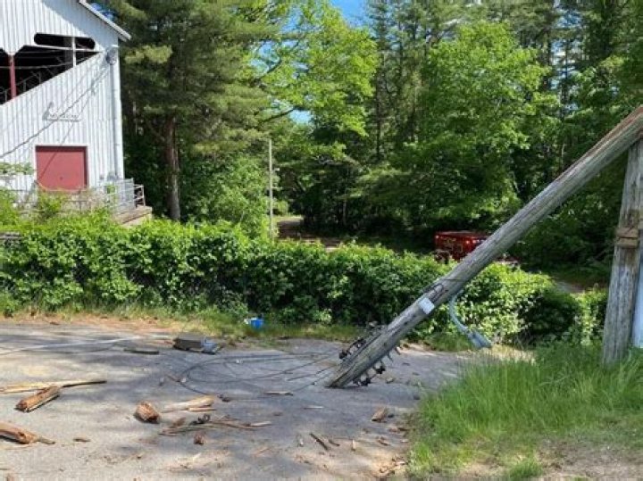 Monster truck accidentally pulls down utility pole during show, injuring spectators