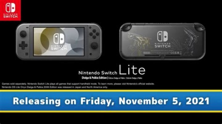 New Dialga & Palkia Switch Lite Edition Coming in November