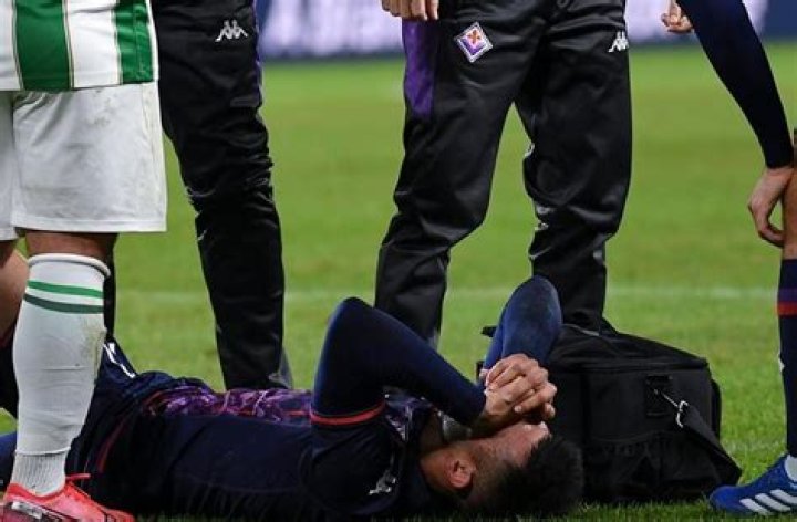 Nicolás González substituted out injured for Fiorentina