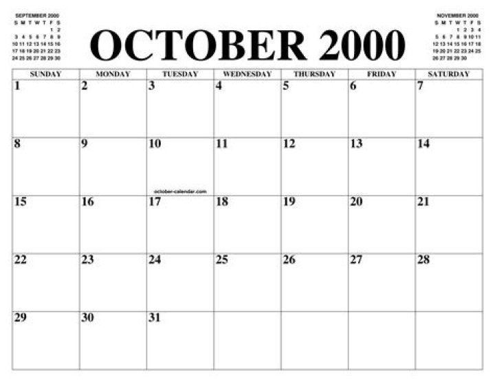 October 2000