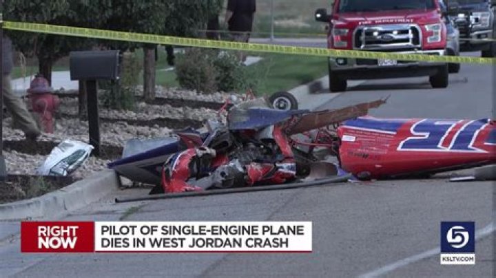 One killed in West Jordan plane crash