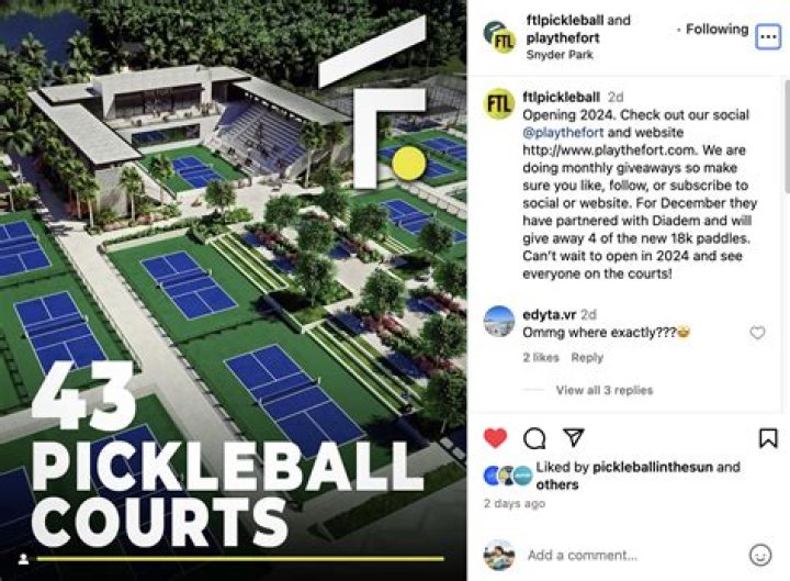 	Pickleball wars in Fort Lauderdale: Will courts be built on a trash heap? Not quite.	