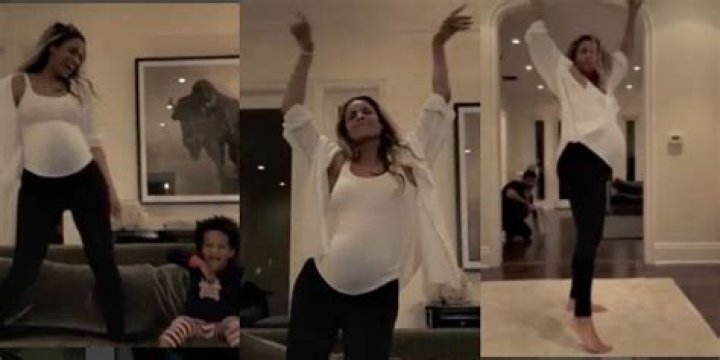 PREGNANT CIARA SHOWS OFF DANCE MOVES
