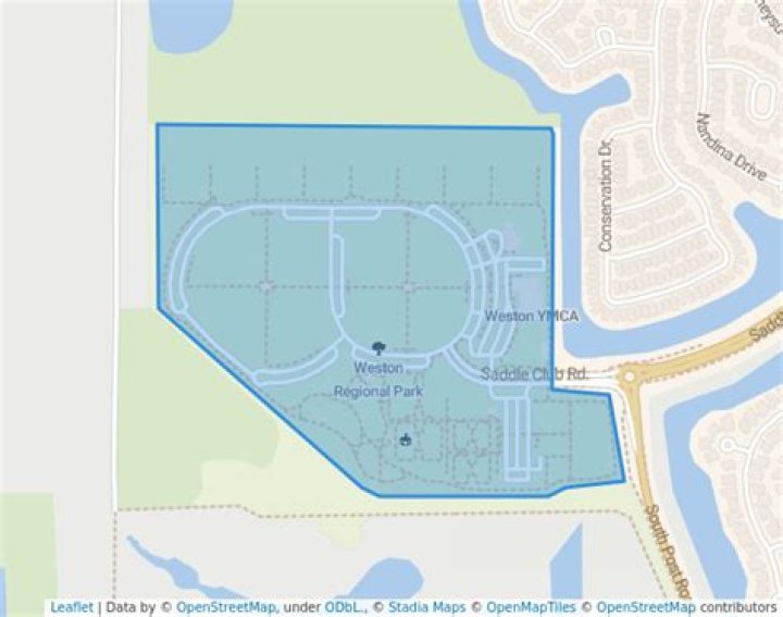 	REGIONAL PARK IN WESTON SET TO OPEN	