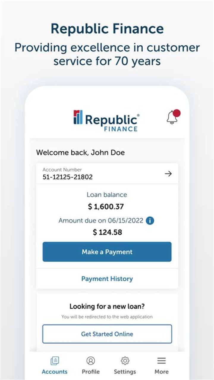 Republic Finance | apply by phone | flexible terms | Laurel, MS