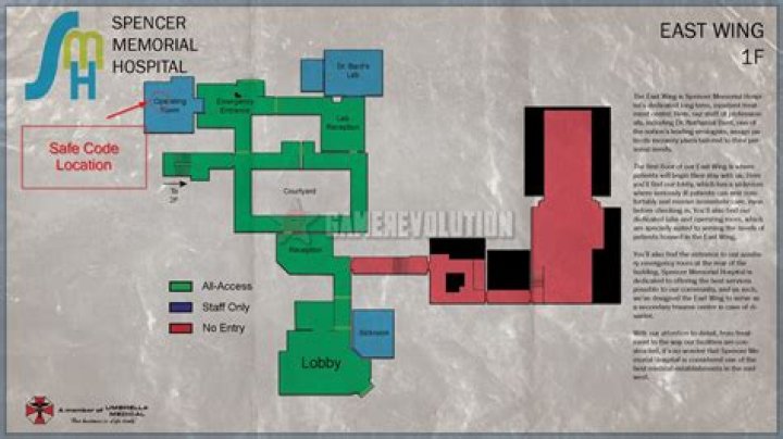 Resident Evil 3 Hospital Safe Code