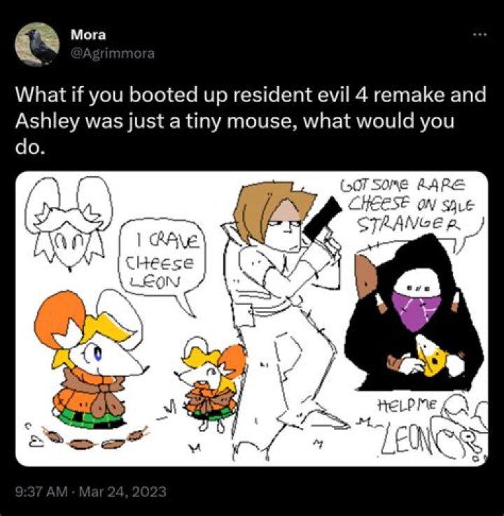 Resident Evil 4’s Ashley mouse meme explained