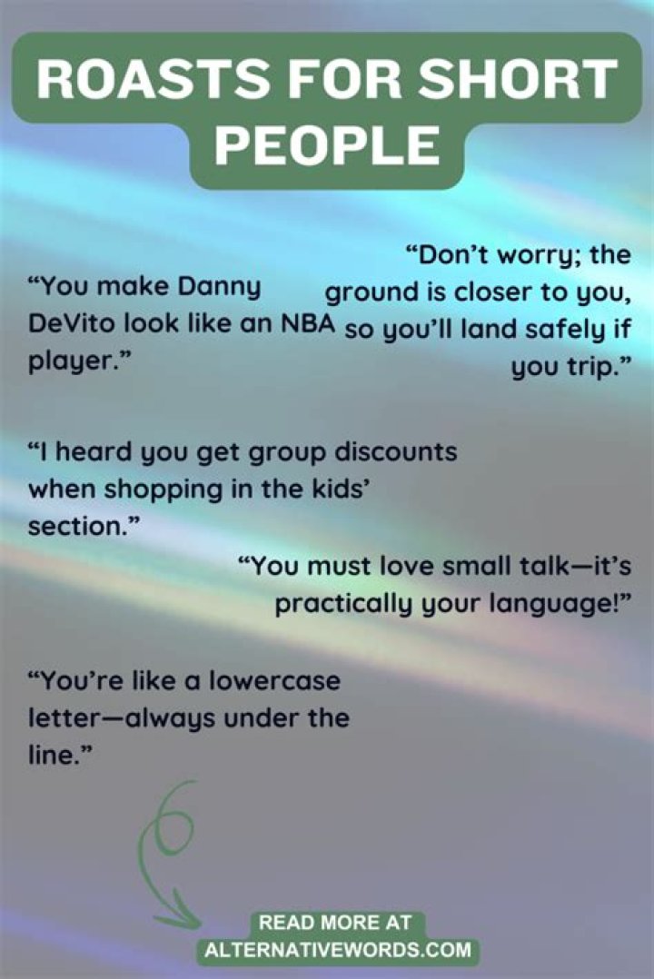 Roasts For Short People: A Light-Hearted Guide To Playful Jabs