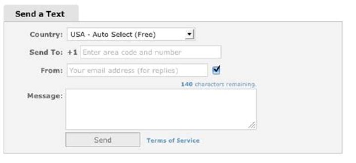 Send Free Text Messages To US Phones, Get The Reply Via Email
