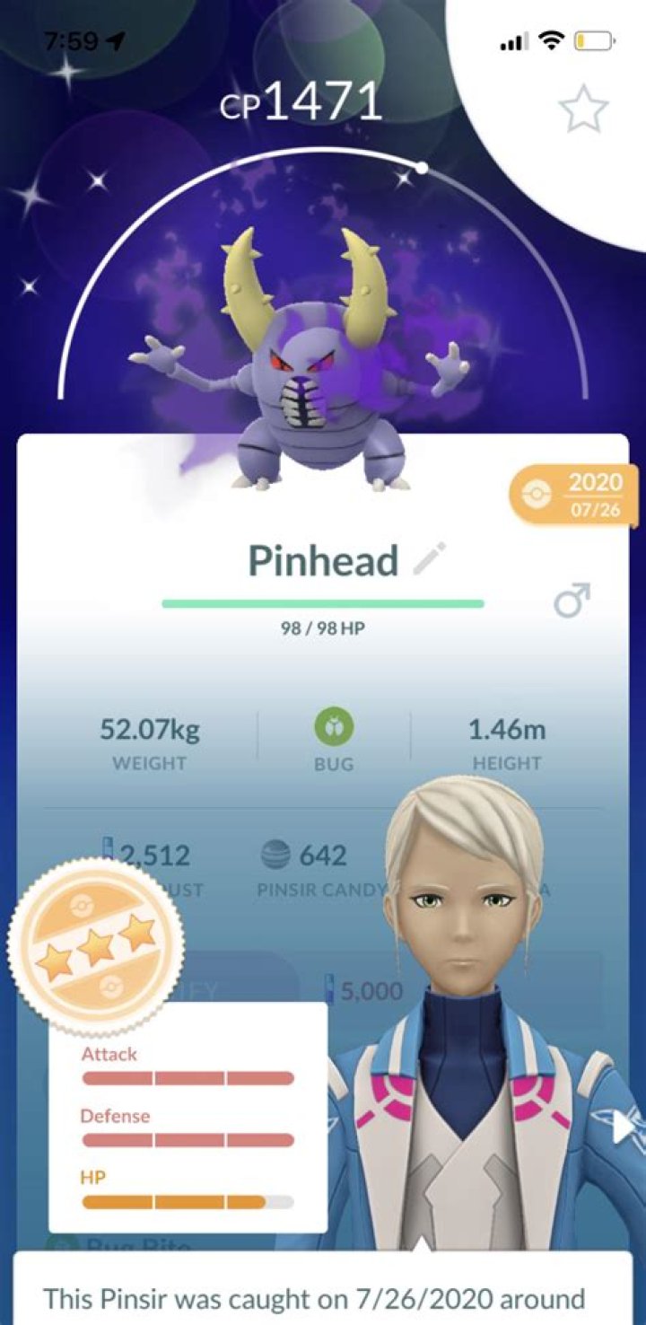 Should you purify this Shiny Shadow Pinsir in Pokemon Go?