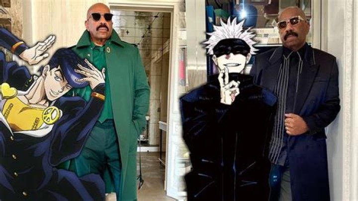 Steve Harvey's unexpected outfits are getting memed by anime fans