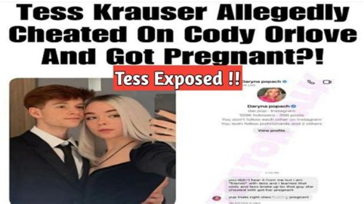 Tess Krauser Cheated On Cody Orlove And Got Pregnant