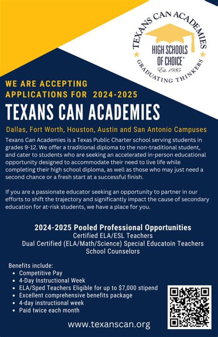 Texans Can Academy Fw Westcreek - Fort Worth