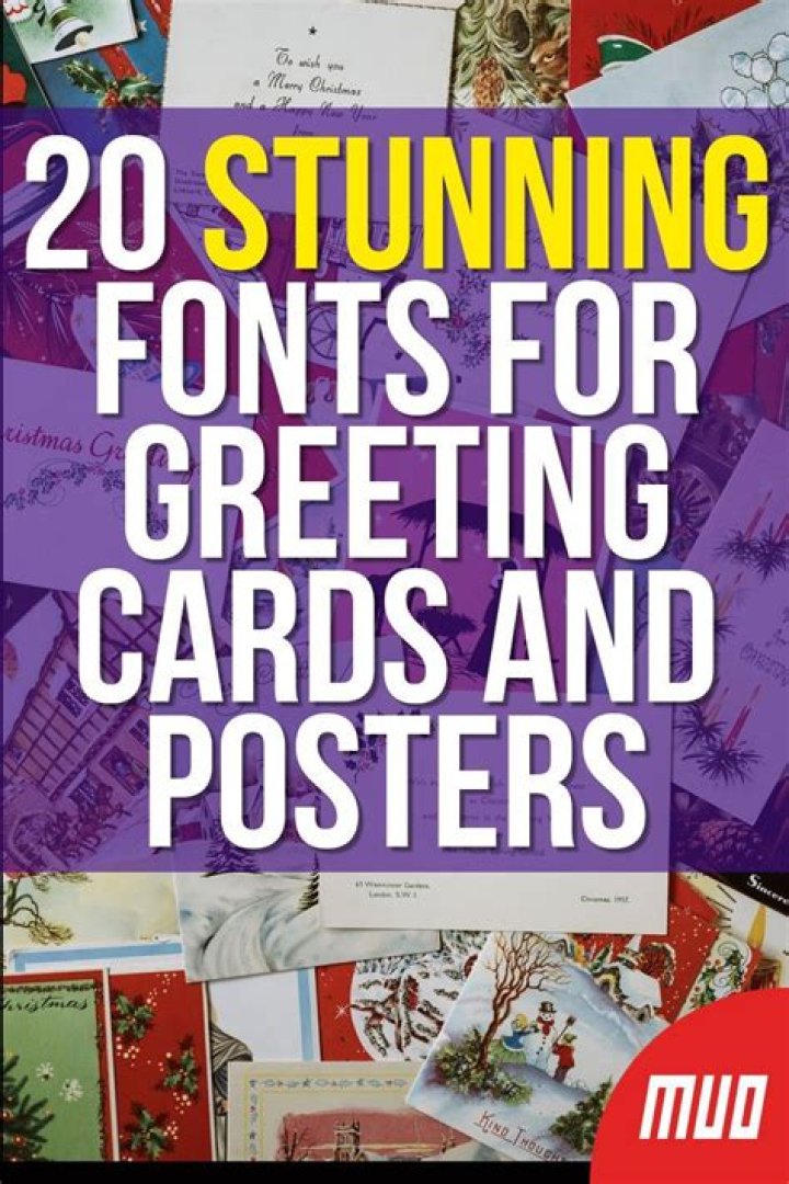 The 20 Best Fonts for Greeting Cards and Posters