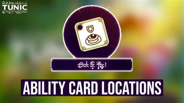 Tunic Ability Card locations, effects & more