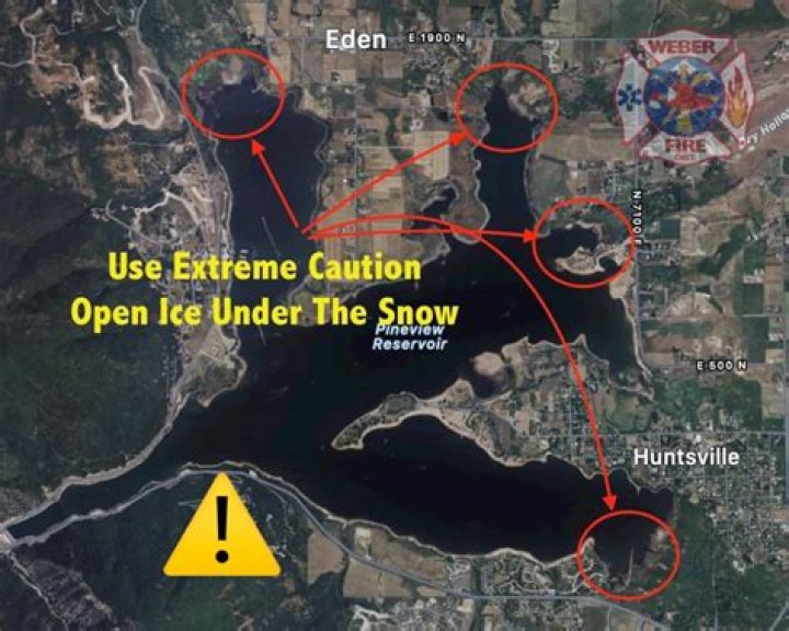 Two rescued from Pineview Reservoir after falling through ice