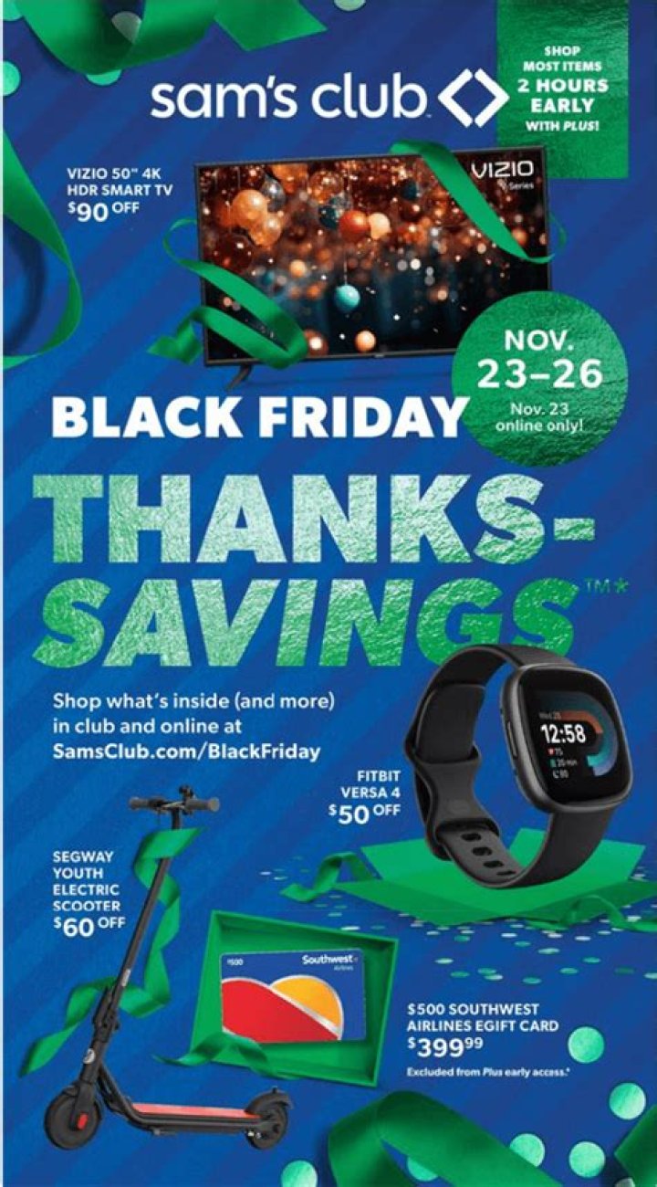 Unbeatable Savings Await: Discover Sam's Black Friday Deals