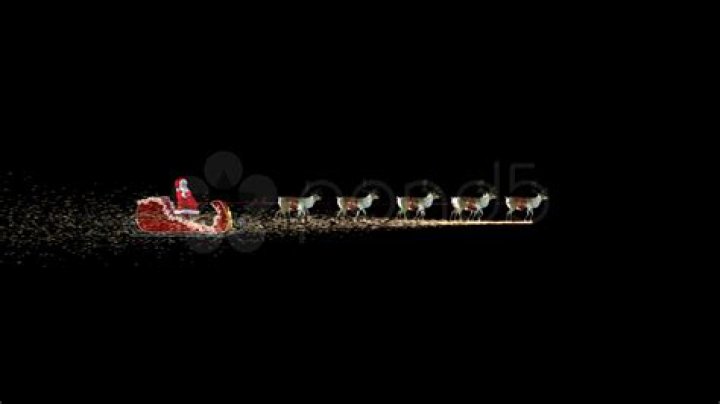 Video, Grand finale Santa in his sleigh |