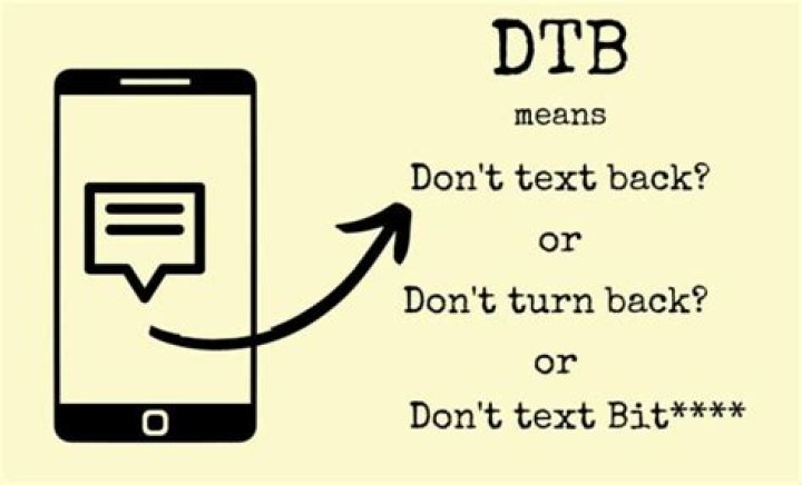 What Does DTB Mean When Texting?