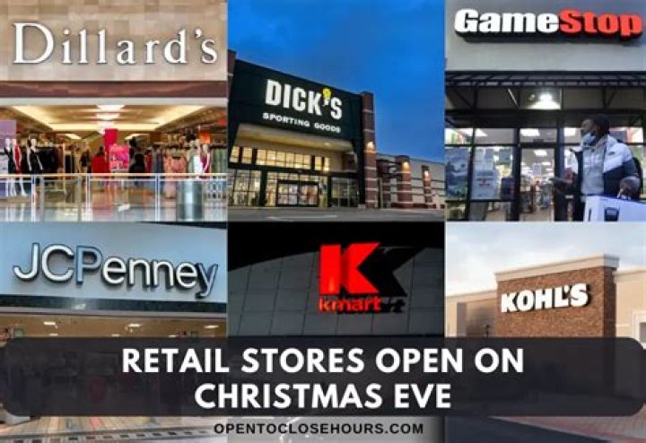 What stores are open and closed on Christmas Day in 2023?