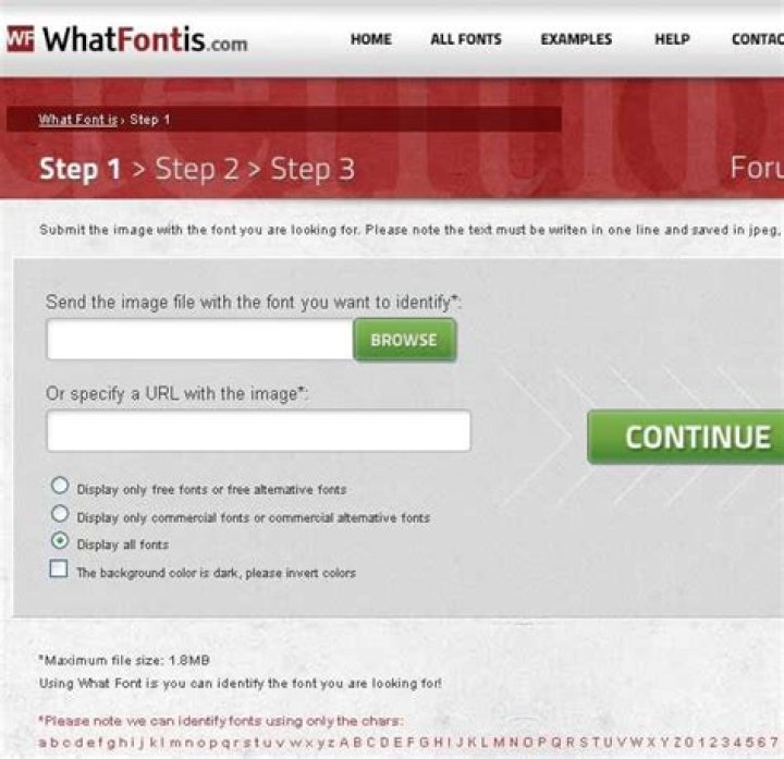 WhatFontIs: Online Font Identifier