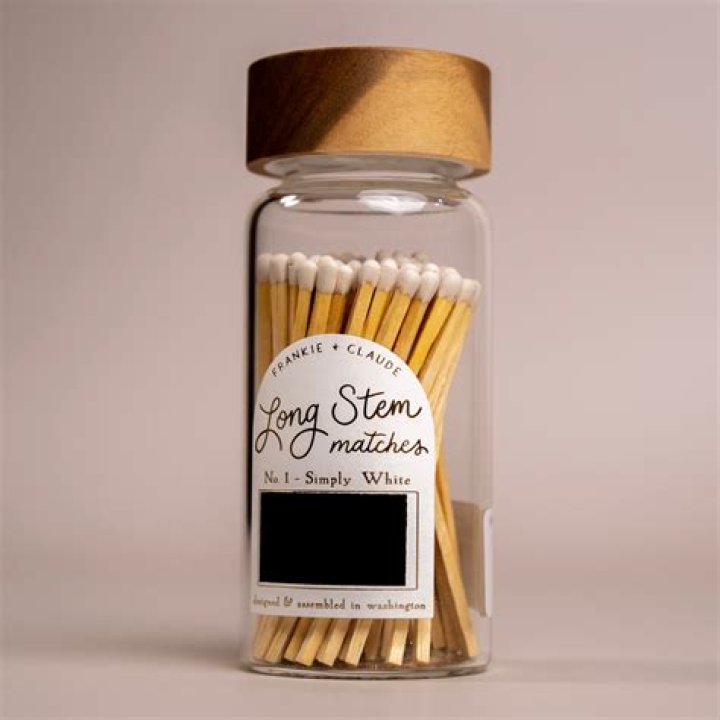 White Fancy Matches Small Jar
– Laurel Mercantile