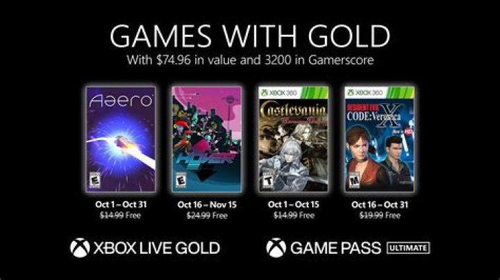 Xbox Gold Games October 2021: Full List