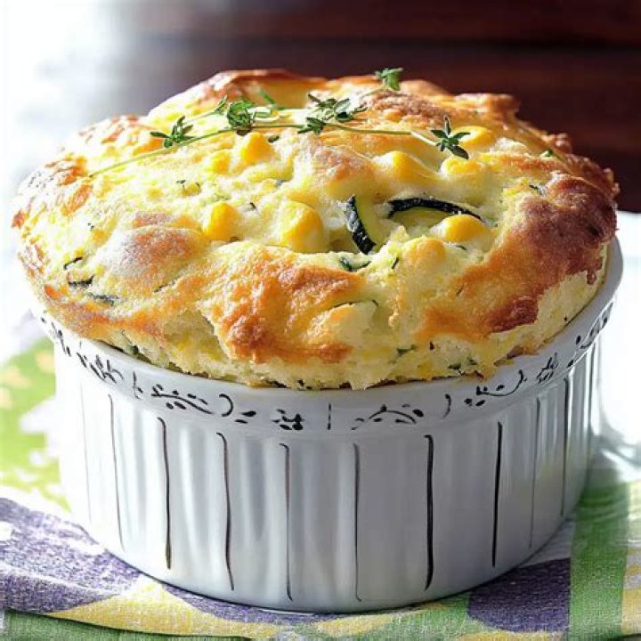 	ZUCCHINI SOUFFLE CAN DOUBLE AS A DESSERT	